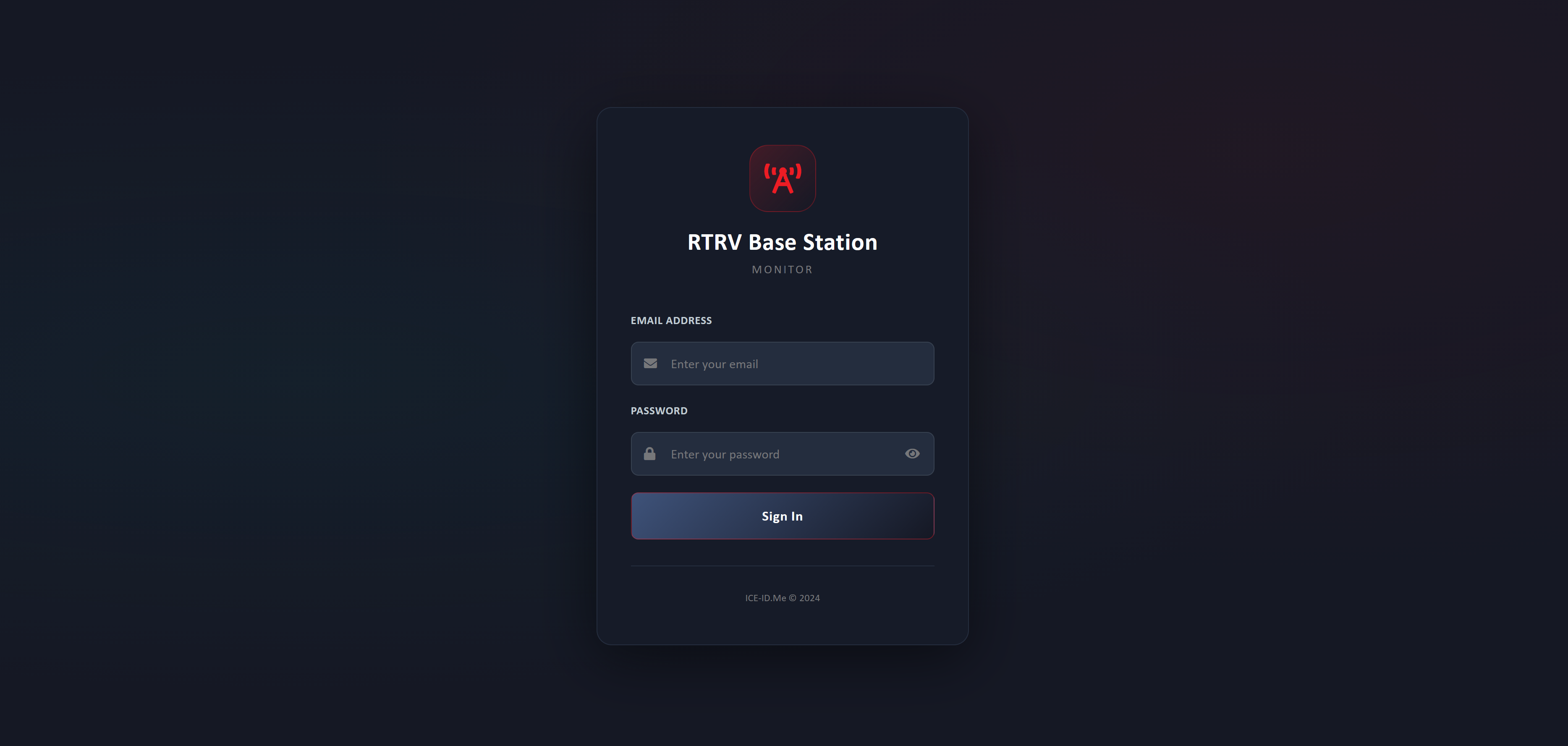 RTRV Base Station monitor — the on-premise edge interface that keeps a site running when its internet link goes down.